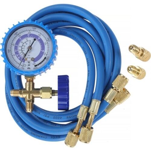 Yetaha R410a Refrigerant Charge Hose With Gauge for Air Condition Refrigerant R134A R404A R22 R410A
