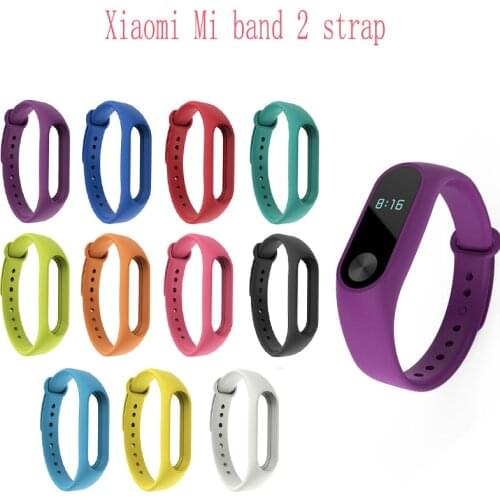 For Mi Band 2 Strap Bracelet Accessories Pulseira Miband Replacement Silicone Wriststrap Smart Wrist For Xiaomi Mi Band 2 Strap