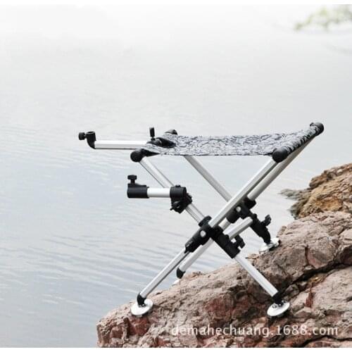 Retractable Foot Folding Stool Portable Folding Fishing Chair Fishing Stool Fishing Gear Wholesale Fishing Gear Folding Chair
