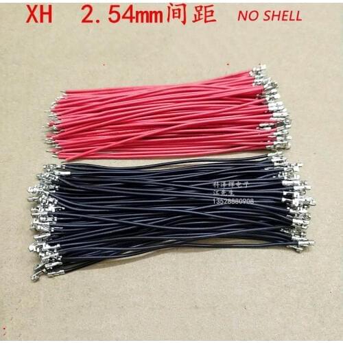 XH 2.54mm connecting cable without inserting electronic wire 2.54 terminal wire single and double head without shell copper wire