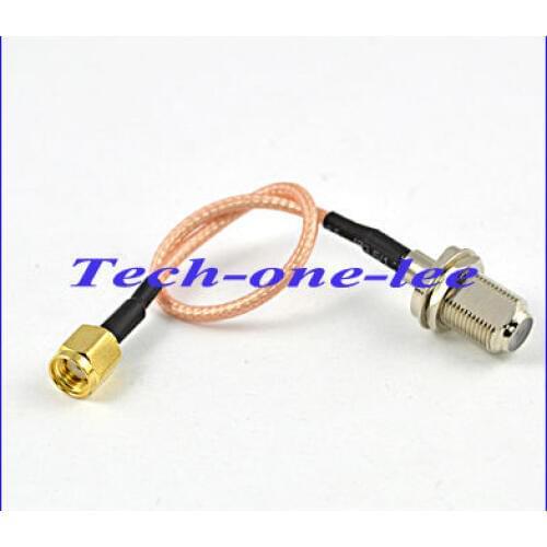 1piece SMA-F extension cable Metric F female jack to RP SMA male plug jumper RG316 15cm Pigtail cable