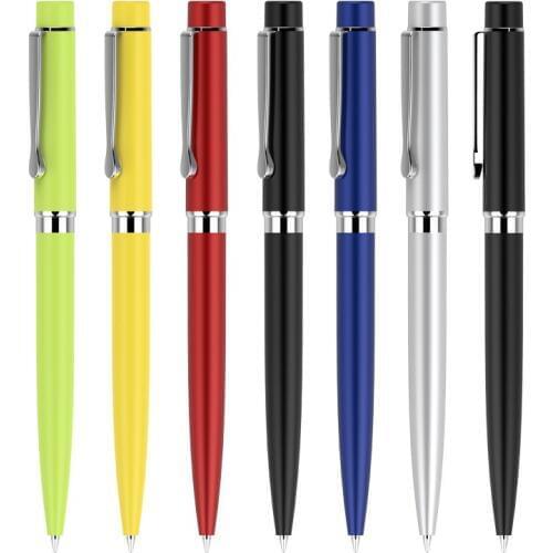 High-quality promotional gift ball pen heavy metal brass colorful ballpoint pen
