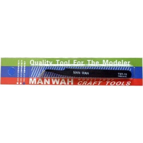 WANWAH MW-2137 High Precision Antistatic Curved Tweezers,Model Tools