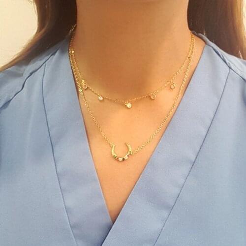 100% 925 Sterling Silver Minimal Delicate Round Disc CZ Charm Choker Necklace For Women Party Wedding Statement Necklace Jewelry