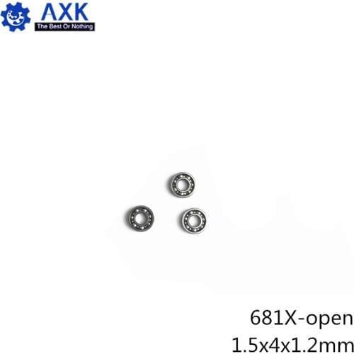 681X-OPEN Ball Bearing 1.5*4*1.2 mm 5PCS ABEC-1 Non Standard 681X Deep Groove Bearings 681 X OPEN