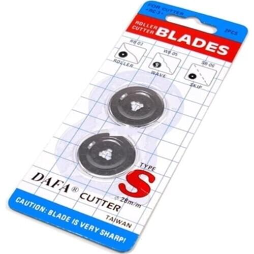 Cloth stitching utility knife accessories # 28MM 2pcs circular blade for DAFA RC-3