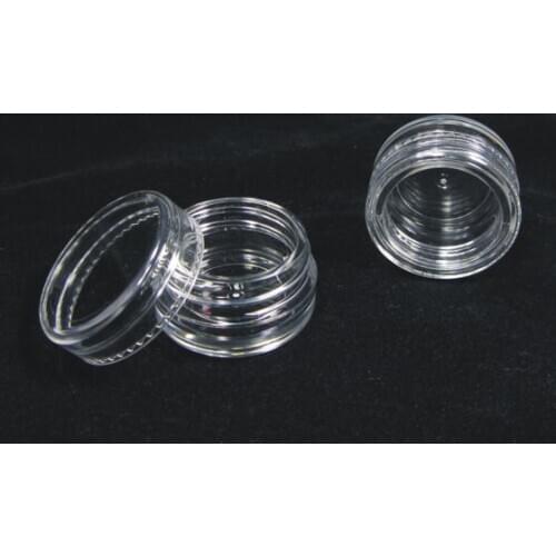 1000PCS-3G/3ml Cream Jar,Empty Plastic Cosmetic Container,Eyeshadow Cream Box,Small Sample Makeup Sub-bottling With Screw Caps