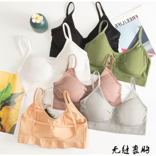 3D Sexy Lingerie Seamless Sport Bra U Type Backless Top Bra Push Up Bralette Brassiere Women Underwear wrapped girls sexy vest