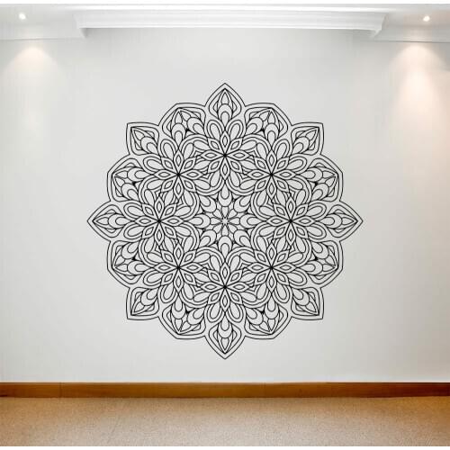 Large Wall Decal Mandala Vinyl Bedroom Home Decor Waterproof Wall Stickers Nursery Office Window Door Art Decoration Murals Z609