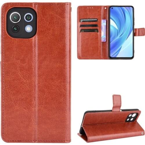 Leather Card Holder Case For Xiaomi Mi 11 Lite Mi 11 Pro Poco X3 Pro POCO M3 Poco F3 Phone case Redmi Note 8 9 10 Pro Cover case