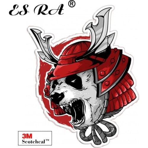 Japanese Style Samurai Cat Stickers Laptop Decals Vinyl Waterproof Pegatinas Matt for Car Window Wall Helmet Motor Bottle