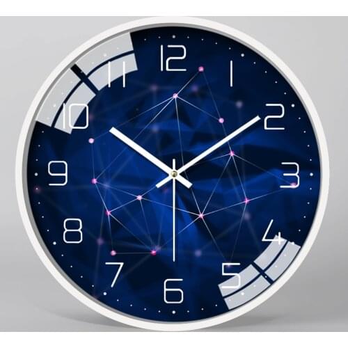 Modern minimalist mute wall clock living room bedroom clock wall hanging home atmospheric quartz clock