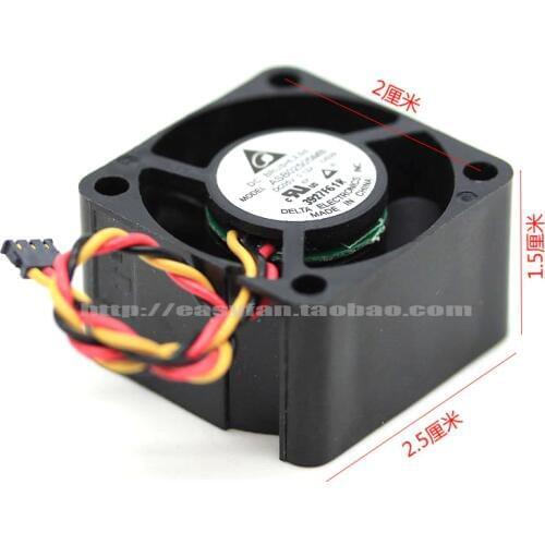 Detla Electronics ASB02505MB DS29 DC 5V 0.12A 25x25x15mm Server Cooling Fan