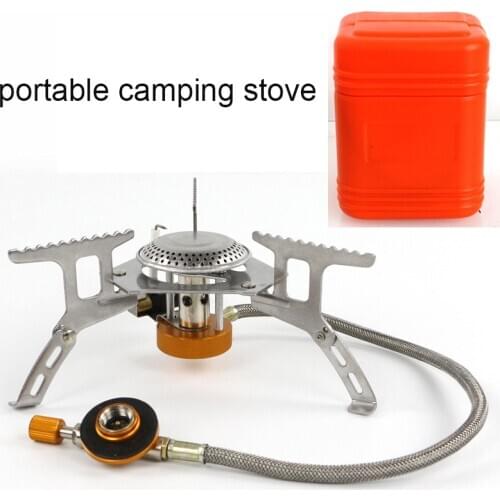 3000w Outdoor Gas Canister Stove Camping burner Folding Electronic Stove hiking Portable Foldable Split Stoves Picnic Cooking