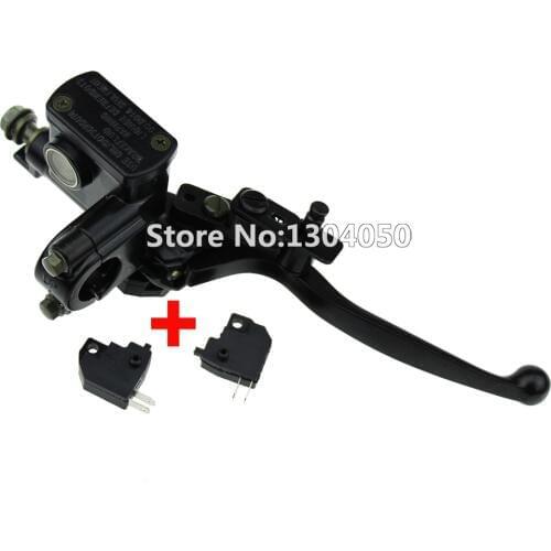 RIGHT ATV QUAD DIRT BIKE BRAKE MASTER CYLINDER CLUTCH LEVER With Brake Switch For 50 70 90 110 125 CC