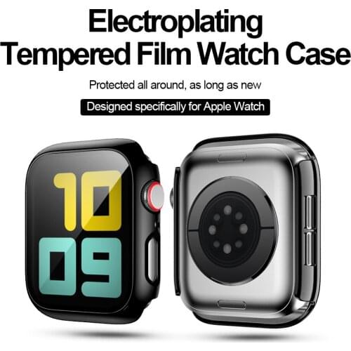 Glass + Cover For Apple Watch case 6/SE/5/4/3/2/1 iWatch 42mm 38mm bumper Tempered Glass for apple watch 44mm 40mm 42mm 38mm