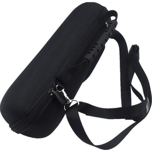 Pouch Bag for Charge 3 Travel Protective Cover Case For Charge3 Bluetooth Speaker Extra Space Plug & Cables Belt(black