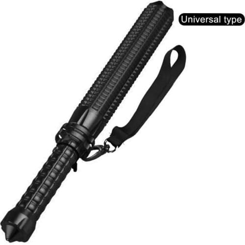 LED Flashlight Retractable Mace Stick Self-defense Rechargerable Torch Lamp