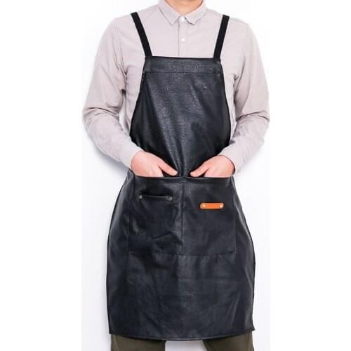 Waterproof apron custom printed logo hair stylist barber shop craftsman handmade painting art men and women denim overalls