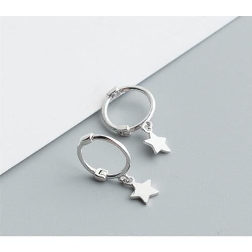 925 Sterling Silver Star Stud Earrings For Women Earrings Anniversary Party Jewelry pendientes eh524
