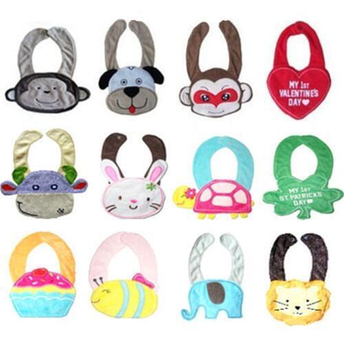 1pcs Cute Cartoon Pattern Toddler Baby Bibs Waterproof Bib For Kids Girls Boys Baby Bibs Baby Clothing 20% off