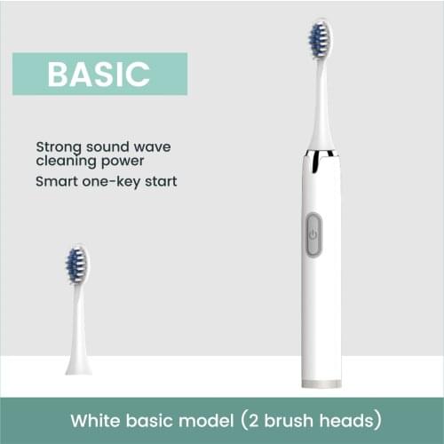 1Pc Electric Toothbrush Soft Hair Adult Household USB Rechargeable Couple Waterproof Smart Ultrasonic Whitening
