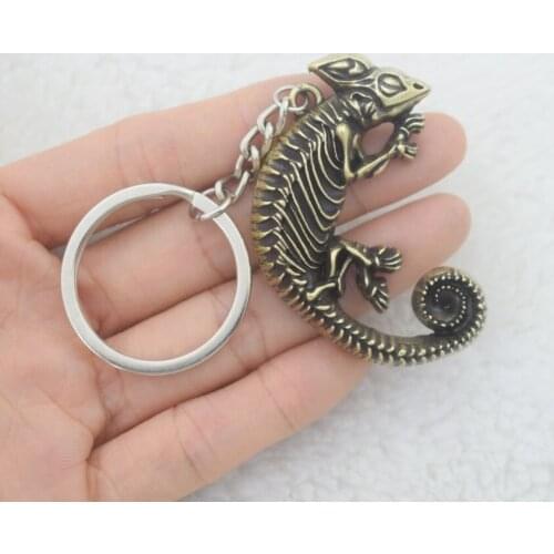 12pcs Halloween Chameleon Skeleton Lizard Skull Keychain Mens Jewelry For Boyfriend Gifts