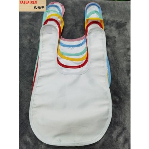200PCS/Lot Fashion DIY Sublimation Blank Baby Bib Handkerchi with loop For Heat/Thermal Transfer Press Machine The Scarf/Saliva