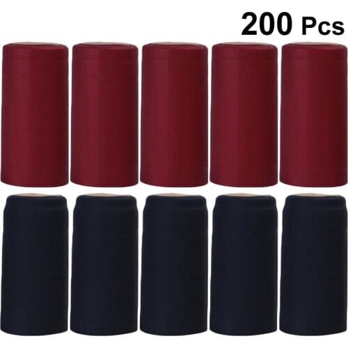 200pcs Wine Bottle Heat Shrink Capsules Wine Heat Shrinkable Cap Red Wine Heat Shrinkable Film Useful Barware Wine Accessories