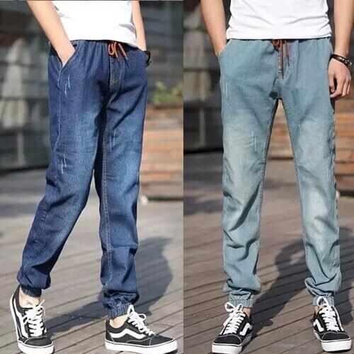 2021 Hot Mens Vintage Solid Cotton Denim Pants Wash Hip Hop Work Jeans Trousers Fashion Leisure Time Simplicity Versatile