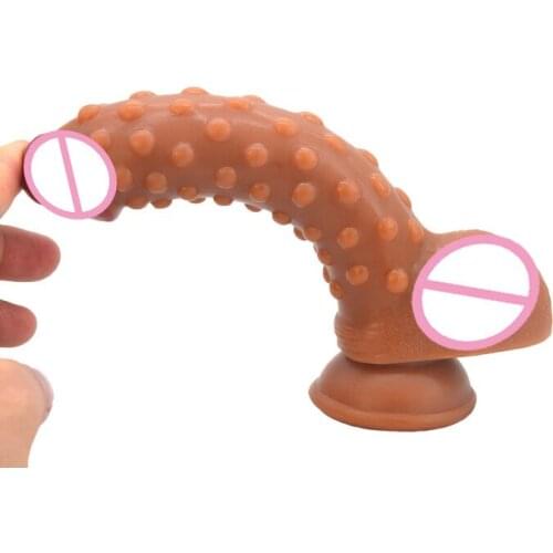 3.5cm Diameter 18.5cm Long Big Penis Female Masturbation G-spot Dildo with Suction Cup Adult Sex Toys