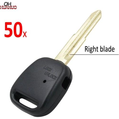 50PCS/LOT, New Replacement Remote Key Shell Case Side 1 Button for Toyota Uncut Right Blade