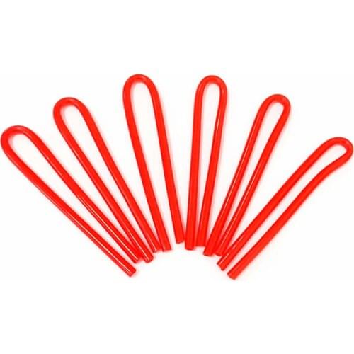 6PCS Behind the Ear Hearing Aid Tubing BTE Earmold Tubes Colored Preformed Tubes for BTE Hearing Aids and CIs