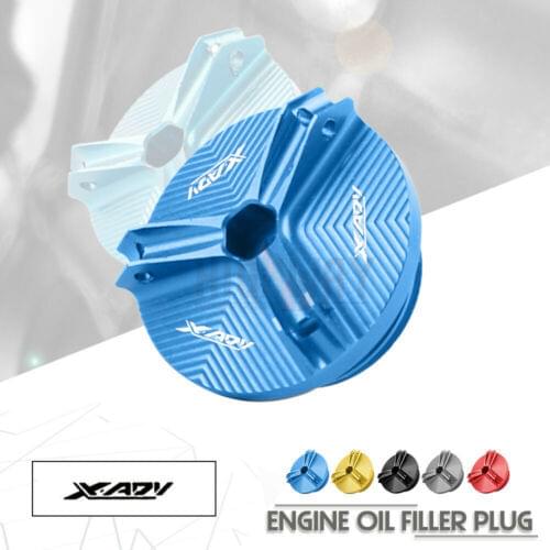 Motorcycle Accessories Engine Oil Drain Plug Sump Nut Cup Cover Oil Filler Cap for Honda X-ADV 750 2017-2018 XADV750