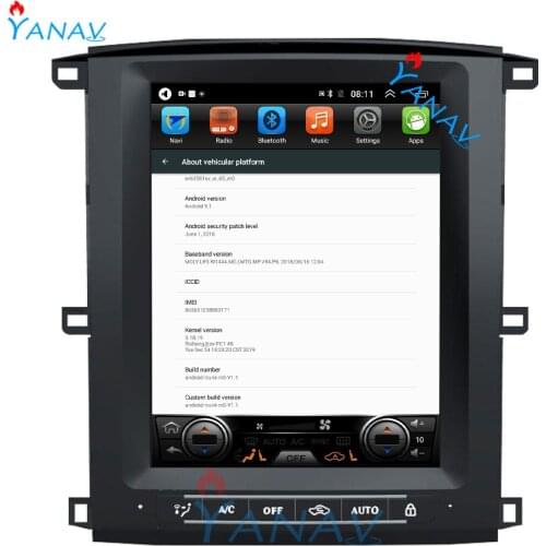 Android car radio navigation DVD player For-TOYOTA LAND CRUISER LC100 2002-2007 car stereo GPS multimedia player vertical screen