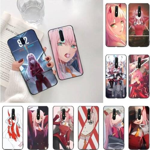 Two darling in the franxx anime TPU black Phone Case Cover Hull For Oppo A5 A9 2020 Reno2 z Renoace 3pro Realme5Pro