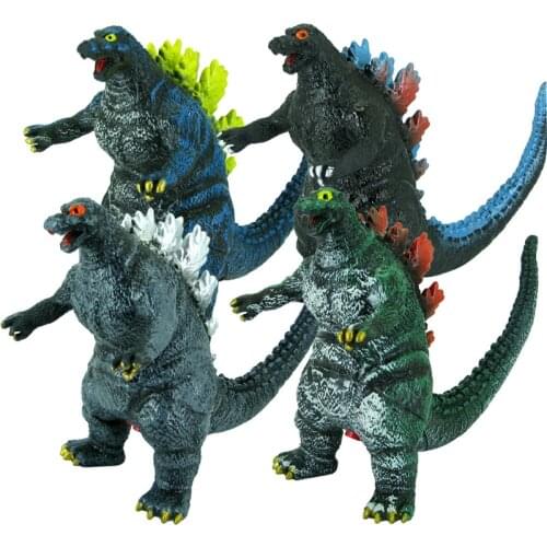 GodAzillas Anime Figures 16Cm Soft Rubber Padded Band Sound Effect GodAzillas 4 Colors Childrens Toys Office Ornaments