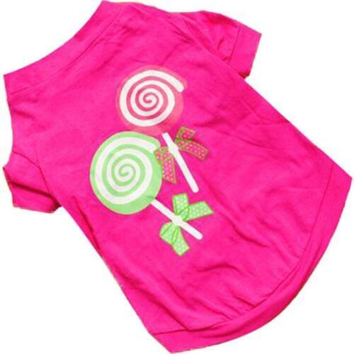 Cotton Dog Shirts Girl Dog Clothes Jumpsuit Sphynx T Shirt For Cat XS Cat Cute Princess Summer Clothes Vest Cheap Costumes Out E