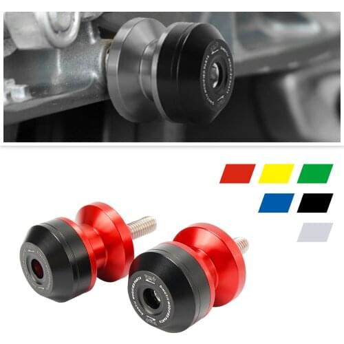 Motorcycle Swingarm Spools for 6mm Ducati Monster821 Multistrada950 Supersport939 Panigale899 Panigale959