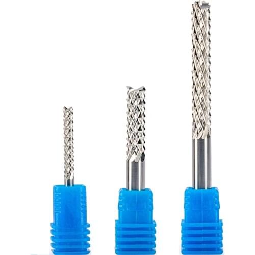 1pc 8*52mm Corn Teeth End Mill, Milling Cutter CNC Router Bits Tools PCB, Printed Circuit Board Cutter on HDF,Fiber Glass