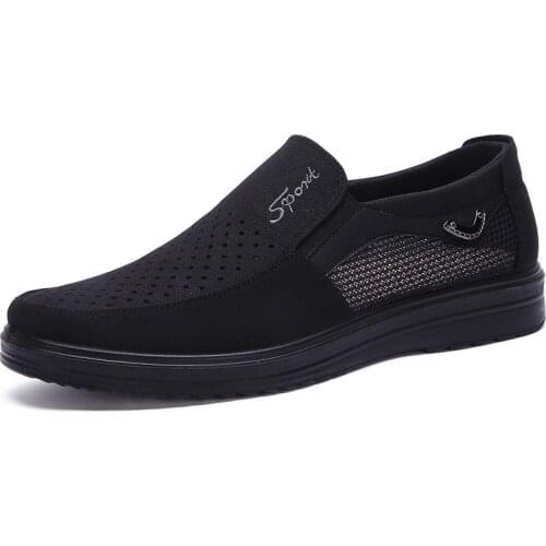 NEW Brand Mesh Casual Shoes Spring Men Lightweight Breathable Mens Sneakers Shoes Male Walking Footwear Black Plus Size 48