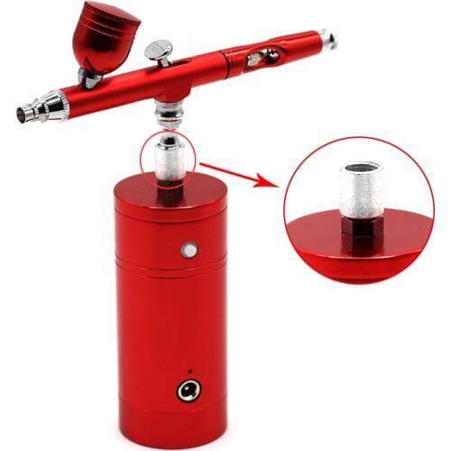 Dual Action Mini Air Compressor Spray Gun Airbrush Air Brush With Sprayer Pen For Paint Art car model Tattoo Nail Makeup Tools