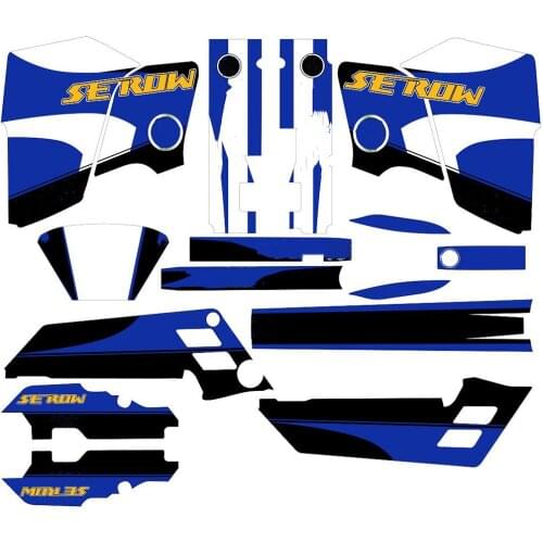 Motorcycle Full set of 3M Stickers Graphics Backgrounds Decals kits For Yamaha SEROW 225 1989 1990 1991 1992 1993 1994 1995 1996