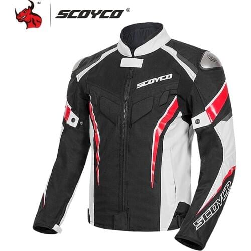 SCOYCO Motorcycle Jacket Protective Gear Reflective Summer Motocross Jacket Breathable Moto Jacket Motorcycle Protection Armor