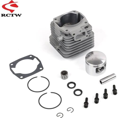 45CC Twin Ring Piston cylinder Kit for 45CC Engine Zenoah CY for 1/5 Hpi Rofun Baha Rovan Km Baja LT FG Truck Spare Toys Parts