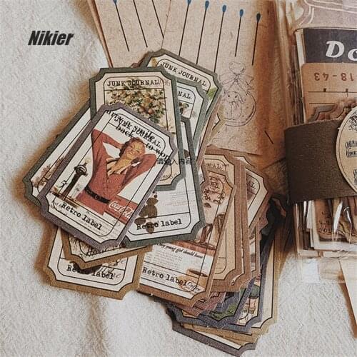 190+ PCS Vintage Travel Ticket Decorative Stickers Daily Planner Adhesive Label Photo Album DIY Scrapbooking Stickers Stationery
