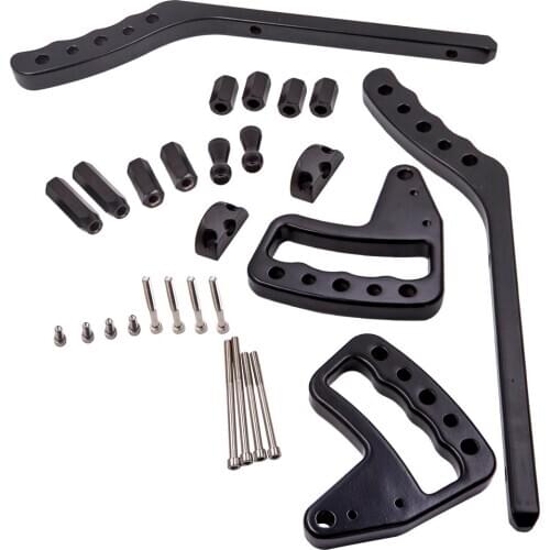 Front + Rear Pair Grab Handle Bar Roll Bar for Jeep Wrangler JK JKU 2007-2017