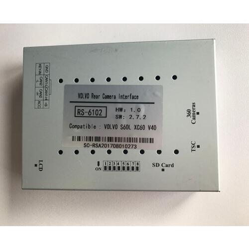 Plug and Play Car Smart Rear Camera Video Interface For Volvo XC60 Accessories With Parking Guidelines