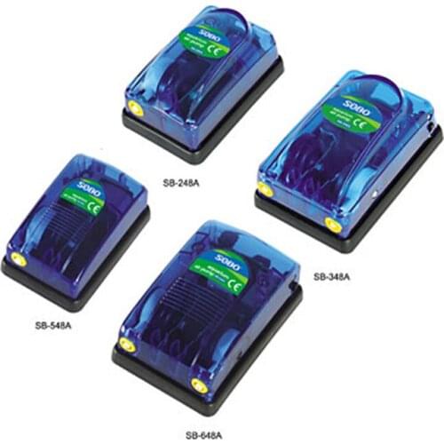 Fish tank aeration pump transparent single and double pump fish aquarium double hole oxygenation pump