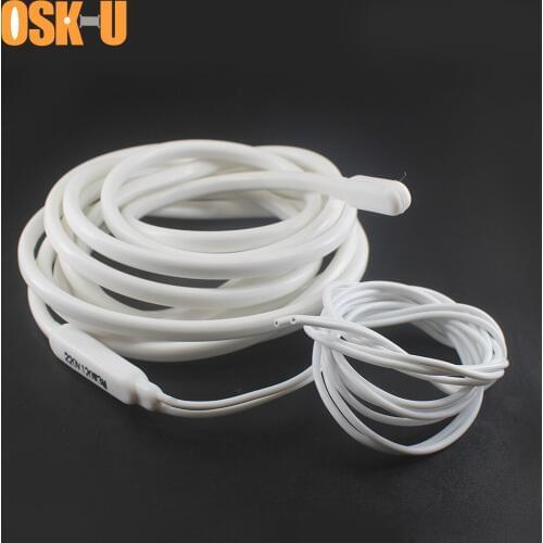 220V Silicon Heater Wire 8/10/12/15M length Constant Temperature Electric Heater Element Anti-freezing Heater Wire for Pipeline